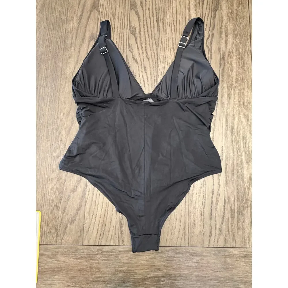 H&M Black One Piece Swimsuit Size 20 NWT